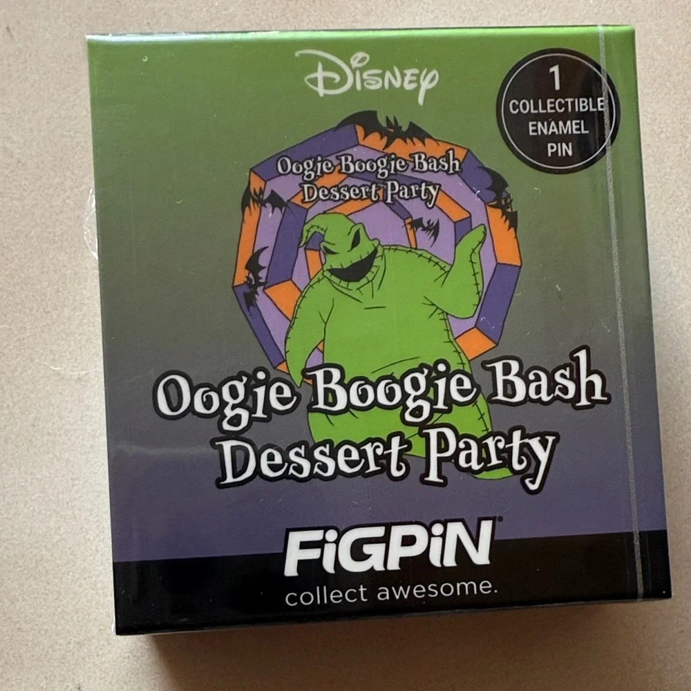 💜Disney Oogie Boogie Bash Collectible Enamel Pin - Green and Purple Unopened box
